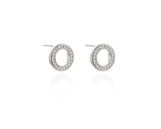 Halo Silver Earrings