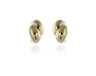 Polished Gold Clip-On Earrings