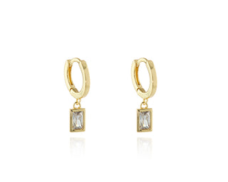 Rosala Gold Huggie Earrings 