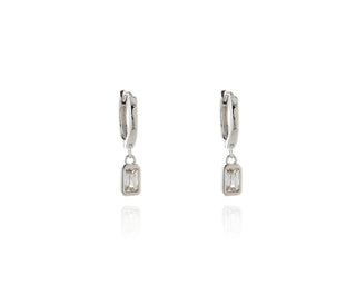 Rosala Silver Huggie Earrings