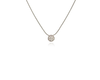 Solitaire Silver Pendant