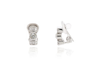 Terri Rhodium Clip-On Earrings