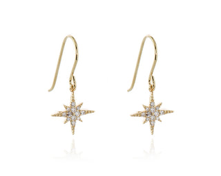 North Star Gold French Wire Earrings